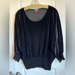 Vince Camuto velvet blouse